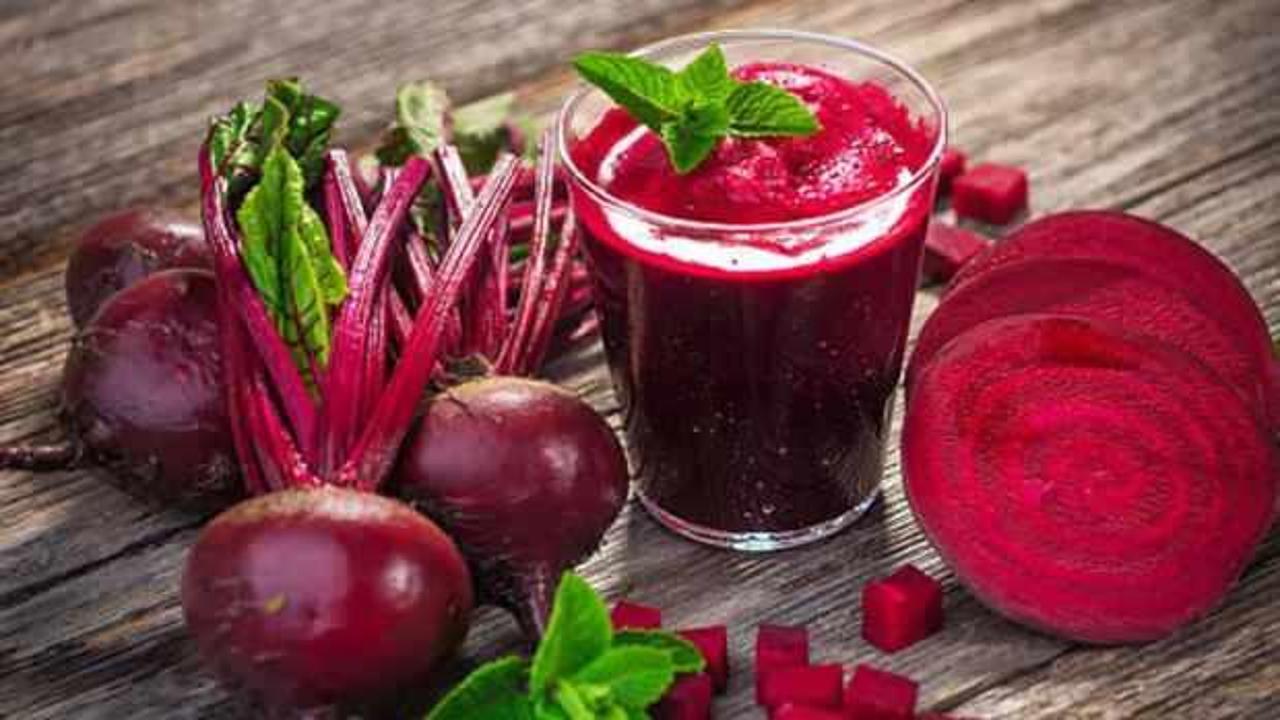 Kırmızı pancar ve suyunun faydaları