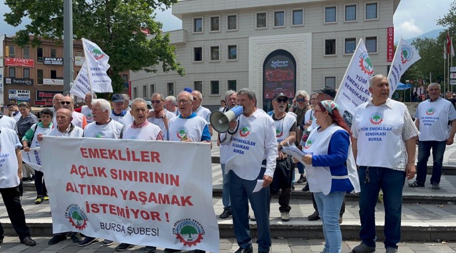 Emeklilerden basın açıklaması