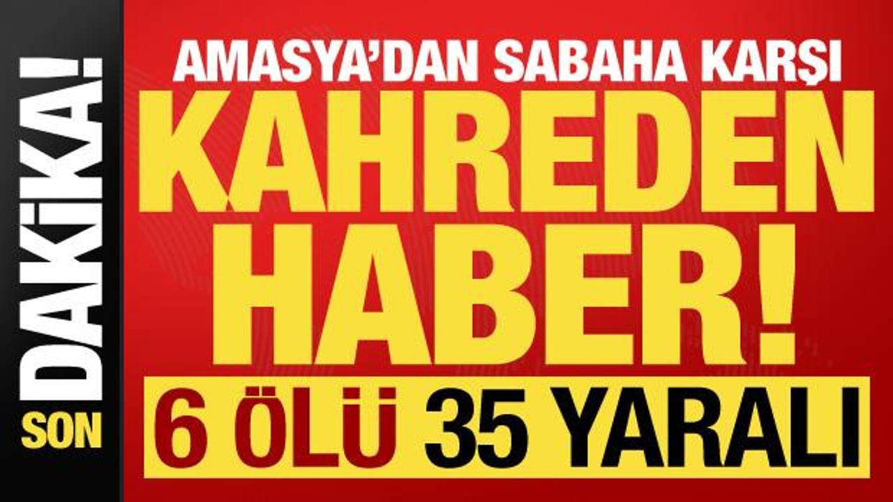 Son dakika... Amasya'dan kahreden haber! Yolcu otobüsü devrildi: 6 ölü, 35 yaralı!