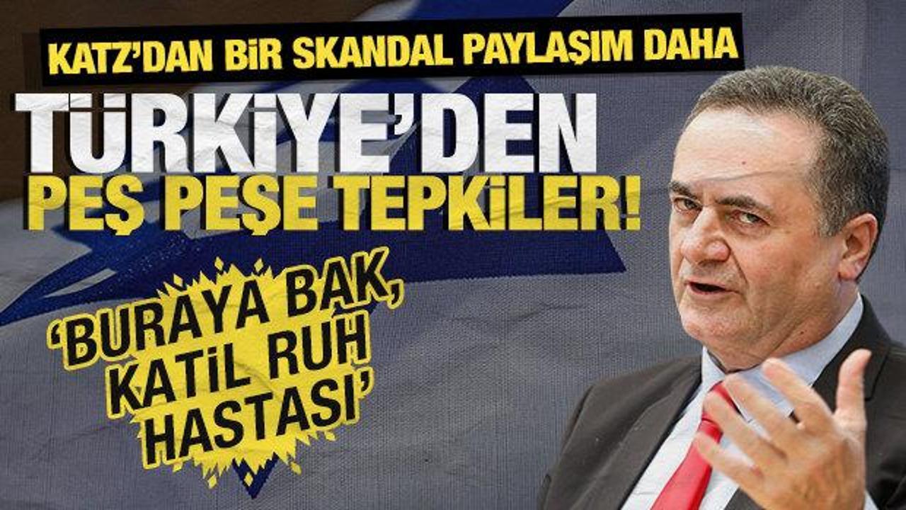 İsrailli bakan Katz'ın skandal paylaşımına sert tepkiler! 'Buraya bak, katil ruh hastası'