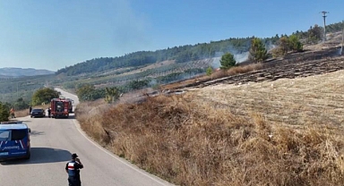 Ormanlık alanda korkutan yangın