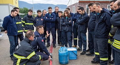 Büyükşehir’den fabrika itfaiyecilerine özel eğitim