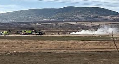 Isparta'da askeri helikopter düştü