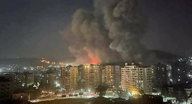 Son Dakika! Suriye'deki Patlamalar Mardin'den Görüntülendi