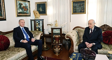 Cumhurbaşkanı Erdoğan-Bahçeli görüşmesi sona erdi