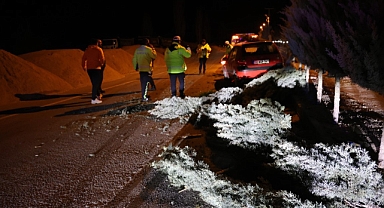 Kaza yapan alkollü sürücü, polise ecel teri döktürdü