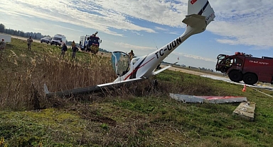 Yenişehir Havalimanı'nda uçak kazası