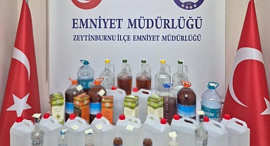 80 litre sahte alkol ele geçirildi