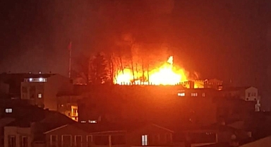 Bursa'da tarihi Kestel Kalesi alevlere teslim oldu