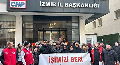 Özgür Özel sözünü tutmayınca işçiler parti binası önünde toplandı