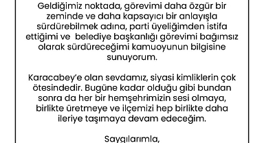 Karacabey Belediye Başkanı Fatih Karabatı, İYİ Parti'den istifa etti