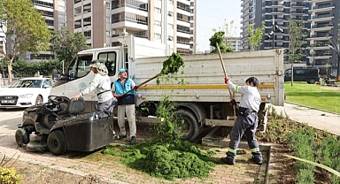 Nilüfer’in parklarında bahar temizliği