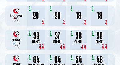 TFF, profesyonel liglerdeki takım sayılarında değişikliğe gidileceğini açıkladı