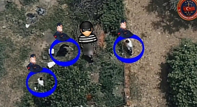 7,5 yıl hapisle aranan şahıs kaçtı, dron ile takip edilip böyle yakalandı