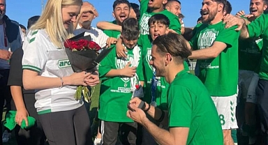 Bursa'da maç sonu evlenme teklifi