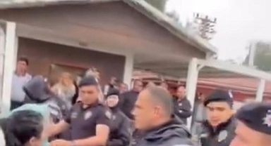 Hayvan barınağında gergin anlar