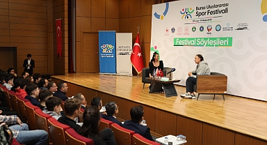 Orhun Ene, Bursa Uluslararası Spor Festivali'nin konuğu oldu