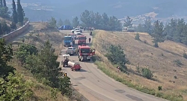 Bursa'daki o köy yangın sebebiyle tahliye ediliyor