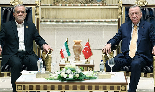 Cumhurbaşkanı Erdoğan, İran Cumhurbaşkanı Pezeşkiyan ile görüştü