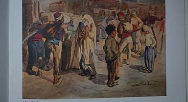 Ressam Malik Aksel'in resimleri Berlin İslam Eserleri Müzesinde