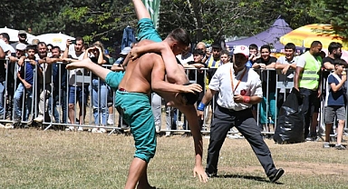 Alıç Yaylası kıran Kırana güreşlere sahne oldu