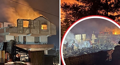 Evler alev topuna döndü, tahliye başladı