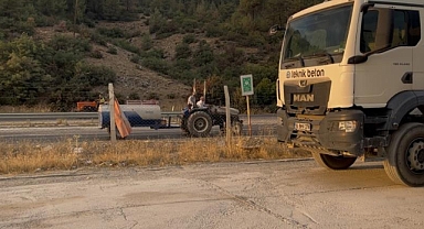 Harmancık'taki orman yangınına beton pompasıyla müdahale eden Ali Yalçın o anları anlattı
