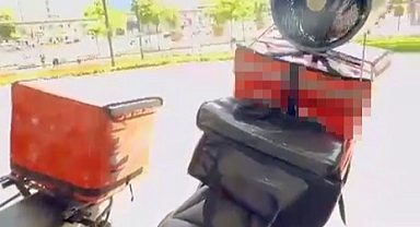 Kavurucu sıcakta kuryenin bulduğu çözüm beğeni yağmuruna tutuldu