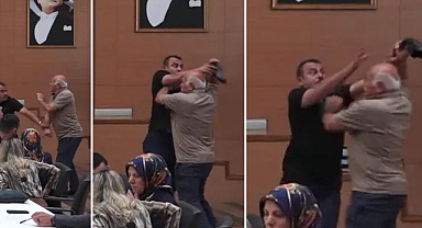 Şile Belediye seçiminde gerginlik! Ayakkabısını fırlattı, etrafındakiler zor tuttu