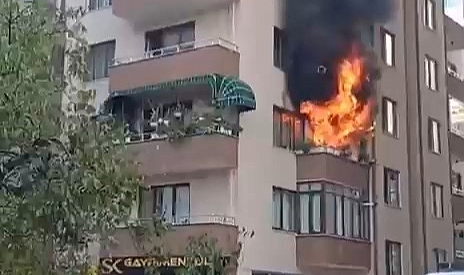 Bursa'da Ocakta Unutulan Yemek Yangına Neden Oldu