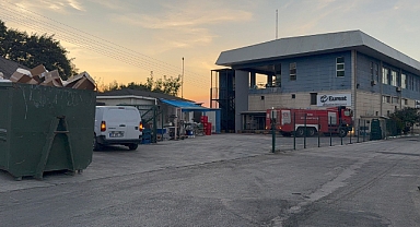 Gemlik Serbest Bölge'de çıkan yangın paniğe neden oldu