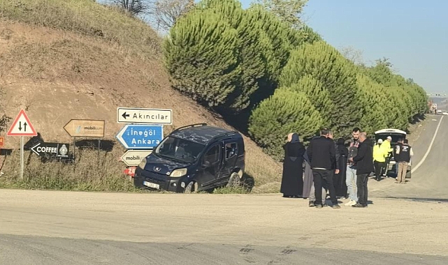 İnegöl'de Feci Kaza: Kanala Uçan Kamyonette 5 Kişi Yaralandı