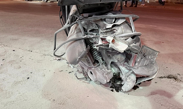 Bursa’da faciadan son anda dönüldü: Alev alan motosiklet benzinliğe daldı