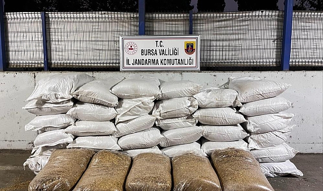 Bursa'da Kaçak Sigara ve Tütün Operasyonu