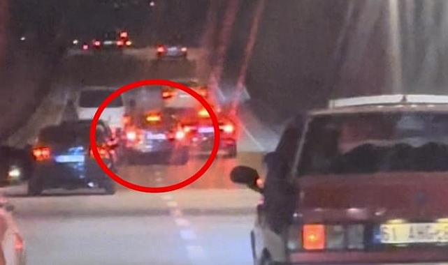 Bursa'da Makas Atan Sürücüler Kameraya Yansıdı