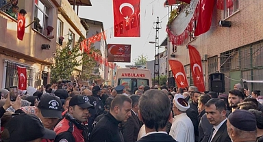 Bursa'da Şehit Hava Uçak Bakım Astsubay Ramazan Yağız Son Yolculuğuna Uğurlandı