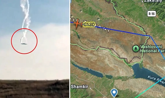 Gürcistan-Azerbaycan Sınırında Düşen Askeri Uçakta 20 Şehit