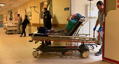 Kestel'de lastiği patlayan otomobil şarampole yuvarlandı