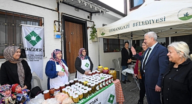 Osmangazi'de Kadın Girişimciler Sokağı Yeniden Kapılarını Açtı