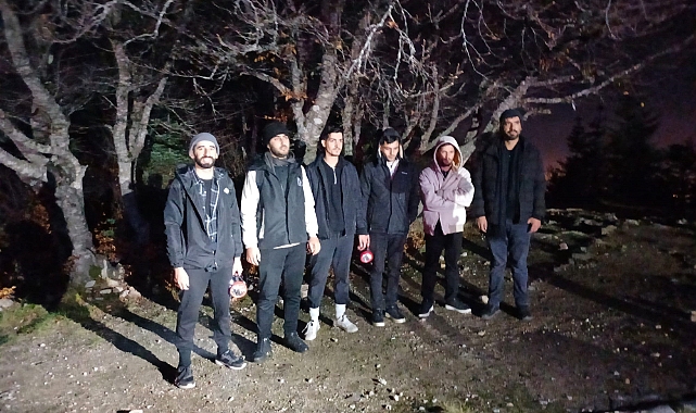 Uludağ’da Ormanda Mahsur Kalan 6 Kişi Kurtarıldı