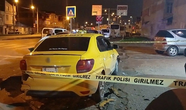 Bursa’da Gasp Edilen Ticari Taksi Yarım Saatlik Kovalamacayla Durduruldu
