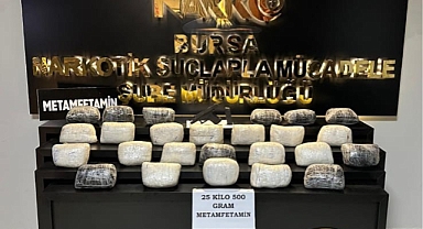Bursa’da Narkotik Operasyonu: 25,5 Kilo Metamfetamin Ele Geçirildi