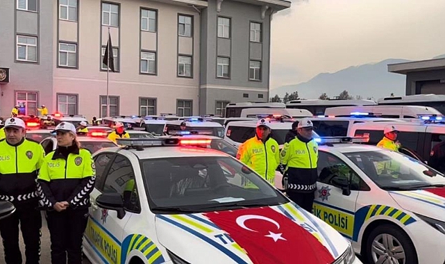 Bursa Emniyet ve Jandarma Güçlerine 119 Yeni Araç Teslim Edildi