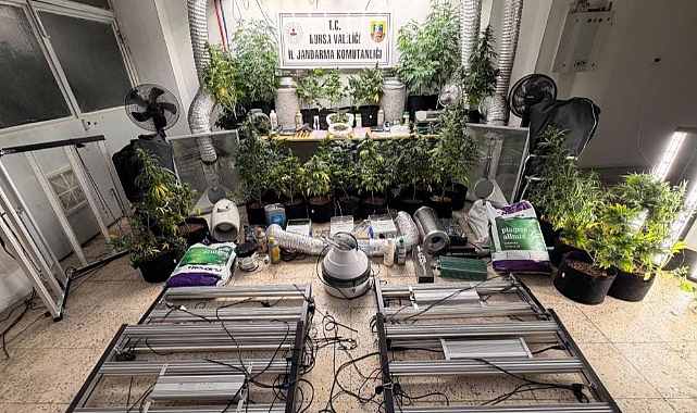 Bursa Nilüfer'de Uyuşturucu İmalathanesi Ortaya Çıkarıldı