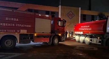 Bursa'nın Kestel İlçesinde Tekstil Fabrikasında Yangın