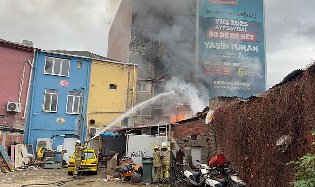 Gemlik'te Pide İmalathanesinde Yangın Paniği