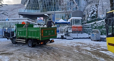 Bursa Büyükşehir Belediyesi’nden Kent Genelinde Yoğun Kar Mesaisi