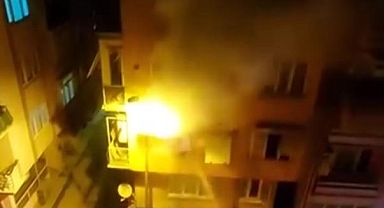 Bursa'da Balkon Yangını