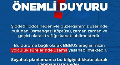 Bursa’da BBUS Sabiha Gökçen Seferlerinde Lodos Engeli
