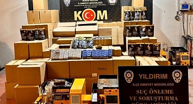 Bursa’da Kaçak Sigara İmalatına Polis Baskını
